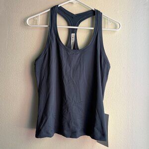 LULULEMON COOL RACERBACK SHORT TANK LUXTREME IRON BLUE SIZE 10